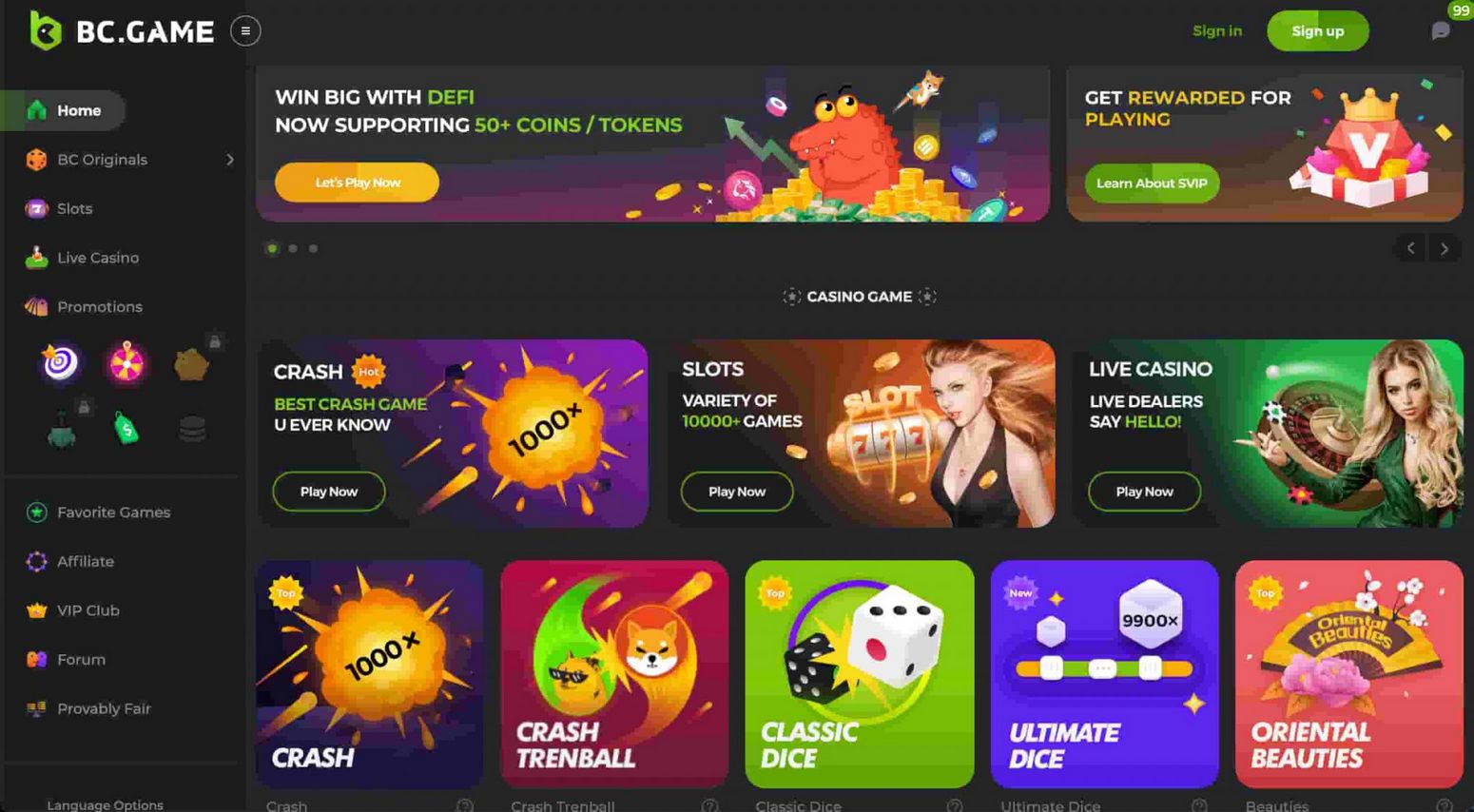 BC.Game Crash Method