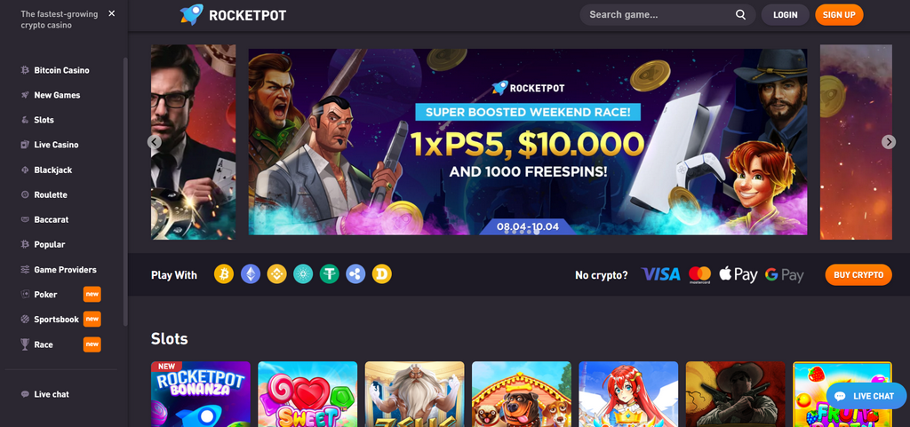 Recensione del casinò online Rocketpot - Valutazioni di esperti e giocatori Recensione del casinò online Rocketpot - Valutazioni di esperti e giocatori