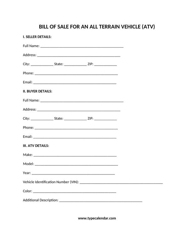 How to create an ATV bill of sale. How to create an ATV bill of sale.